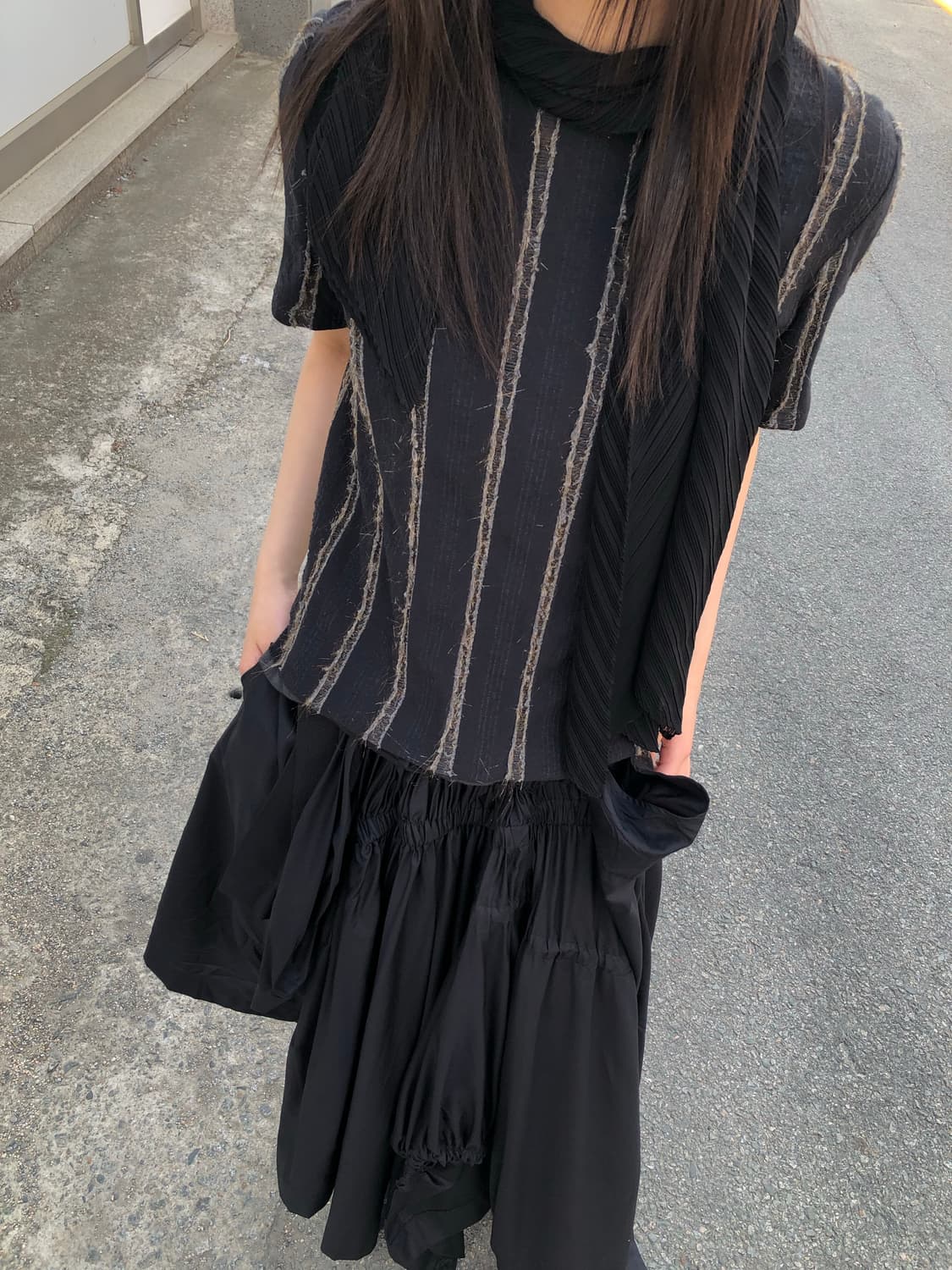 이세이미야케 텍스쳐 탑 상품이미지10