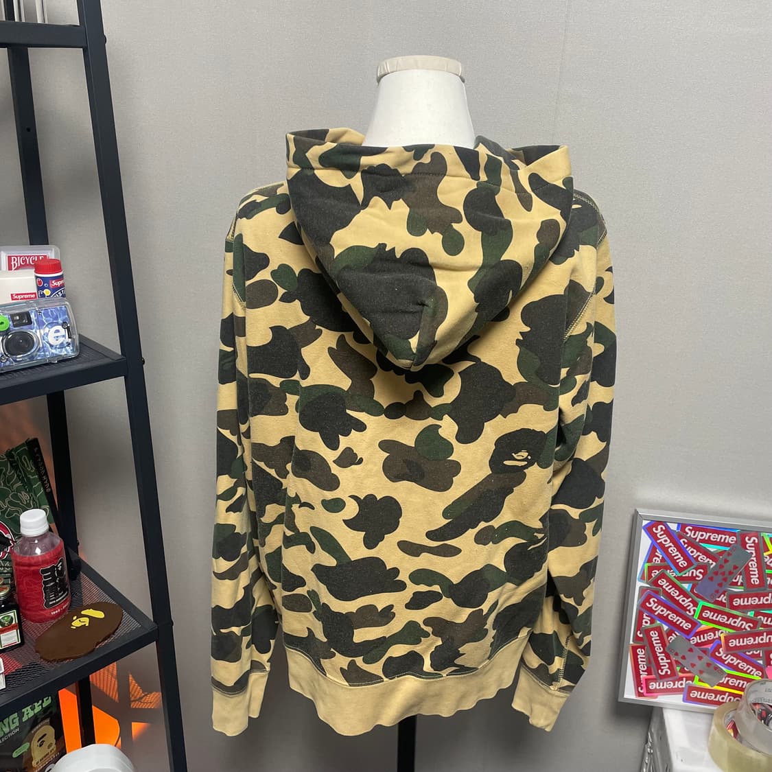 베이프 OG 1st 옐로우 카모 후드집업 상품이미지2