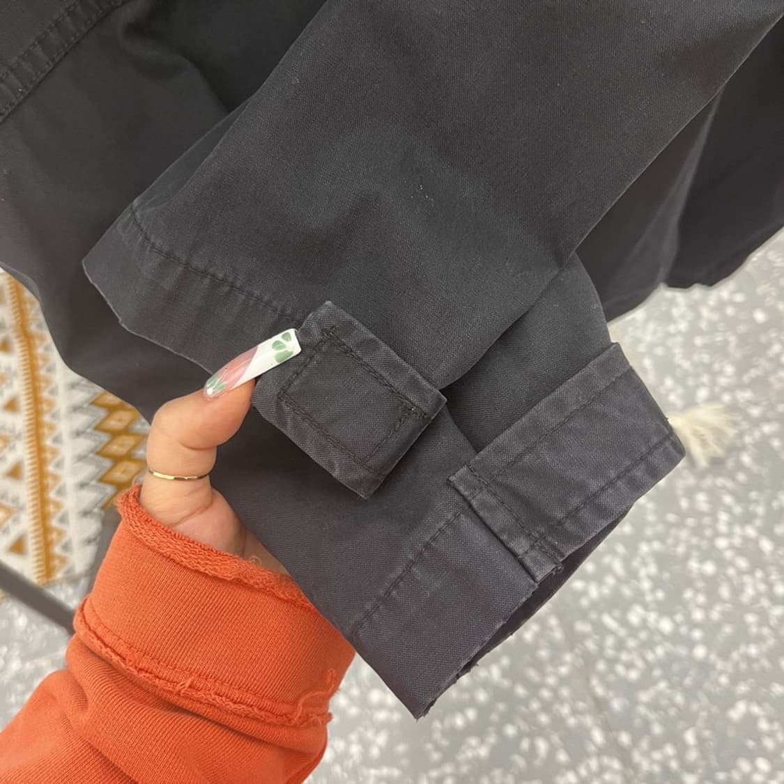 칼 카니 빈티지 밀리터리 사파리 오버핏 야상 자켓 M C11051 상품이미지7