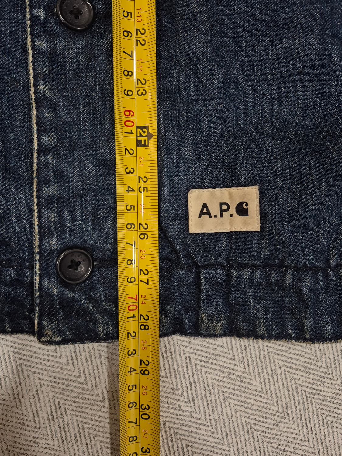 A.P.CxCarhartt WIP 13fw 데님덱자켓 남성 100사이즈 상품이미지10