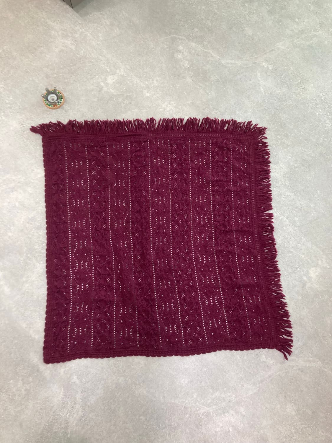 이세이미야케 IS wool100% 사각 숄/목도리 상품이미지4