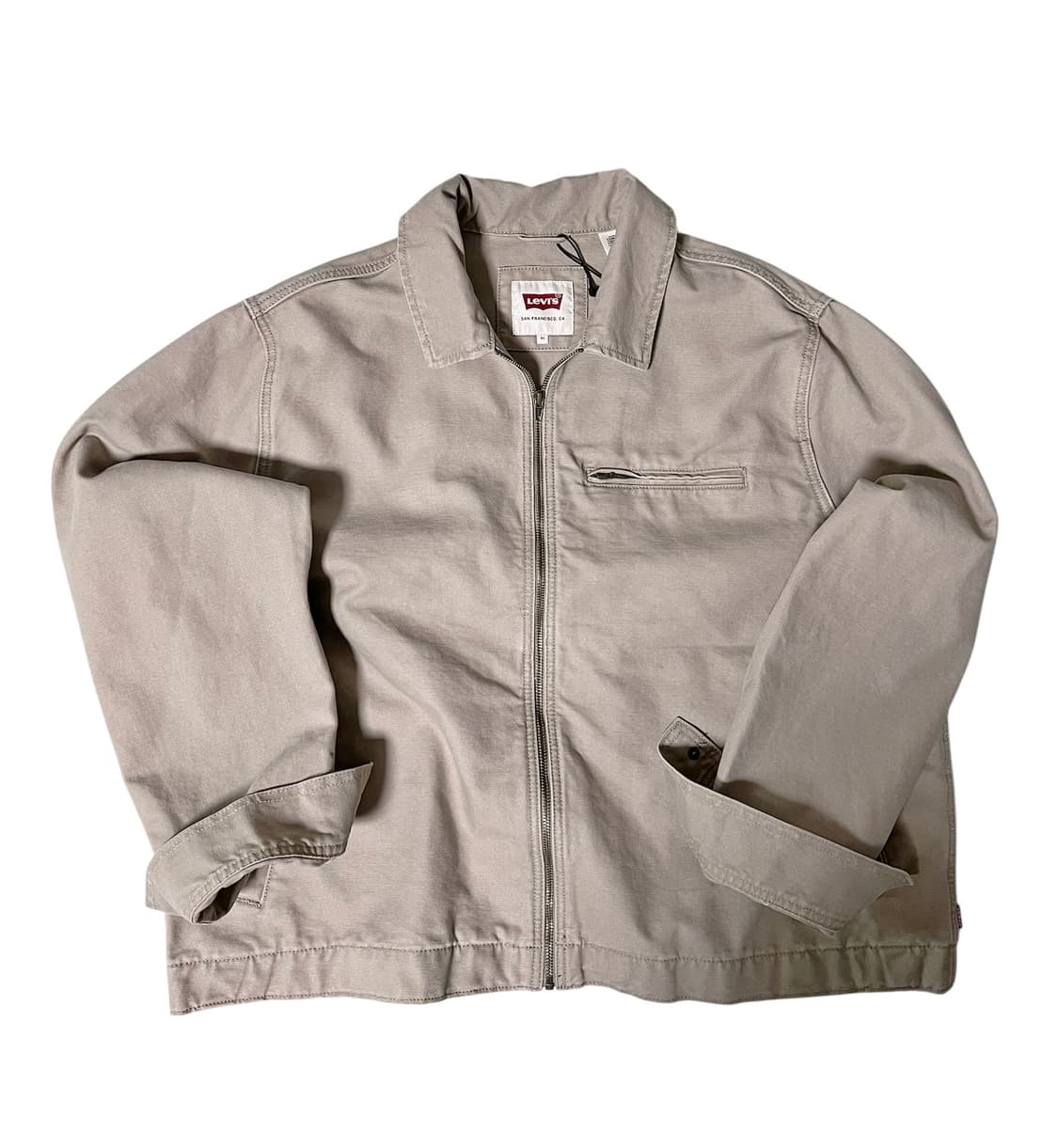 (새상품) 리바이스 베이지 집업 자켓 XL 상품이미지2