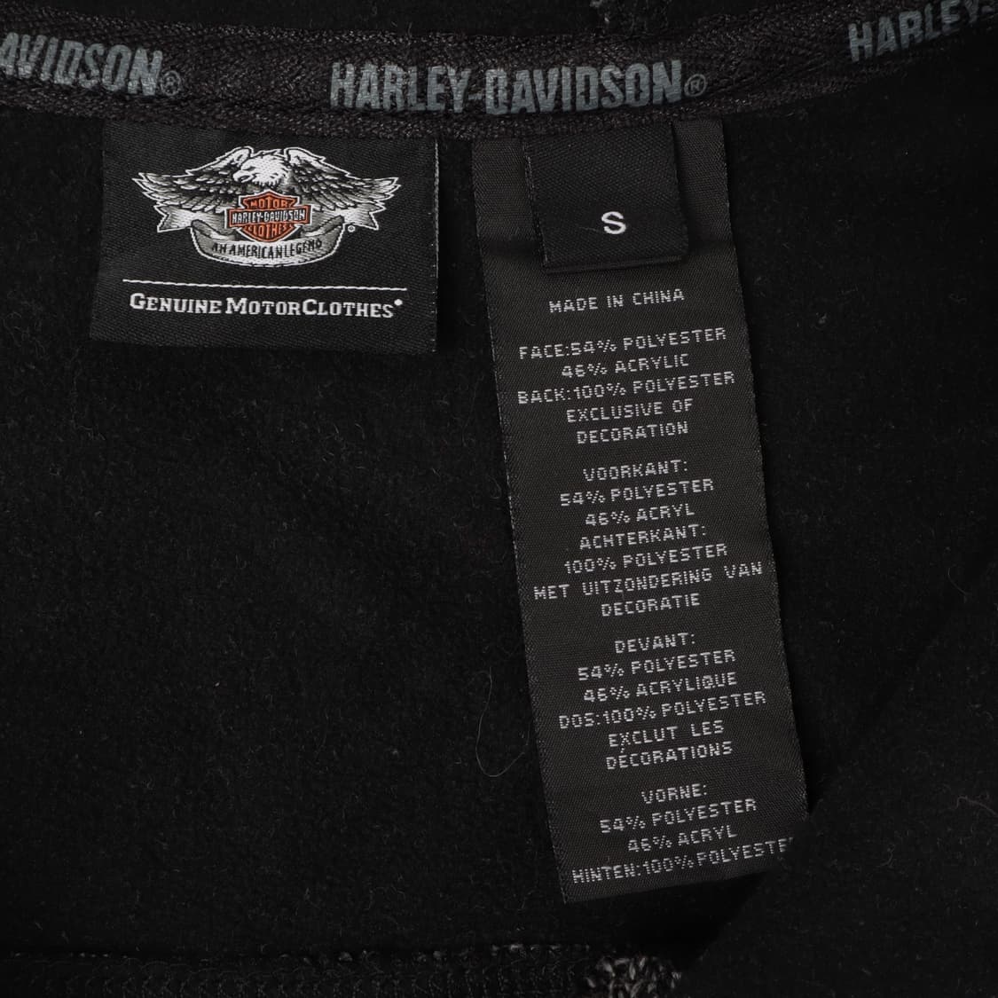 할리데이비슨 챠콜 플리스 후디드 자켓 상품이미지8