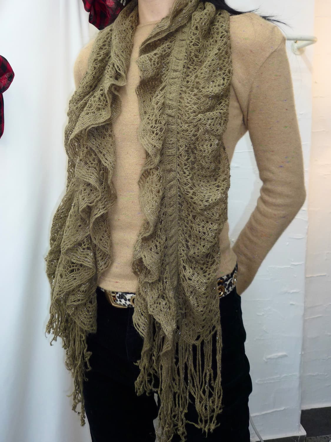 brown leaves muffler 상품이미지1