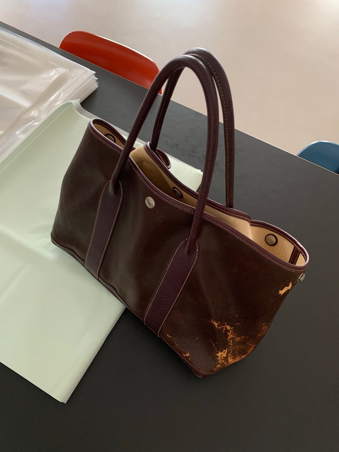 00's Vintage "Hermes" Garden Party Bag 상품이미지9