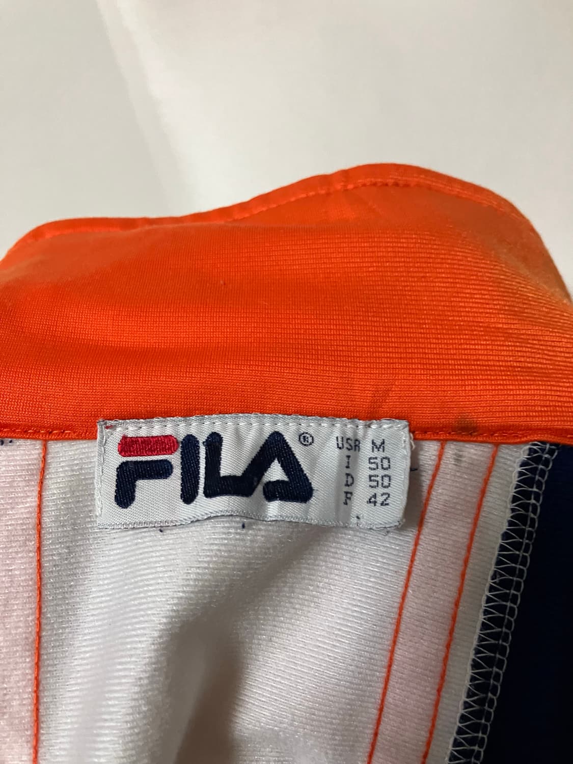 Fila 휠라 네이비 주황 트랙자켓 y2k 오버핏 져지 상품이미지10
