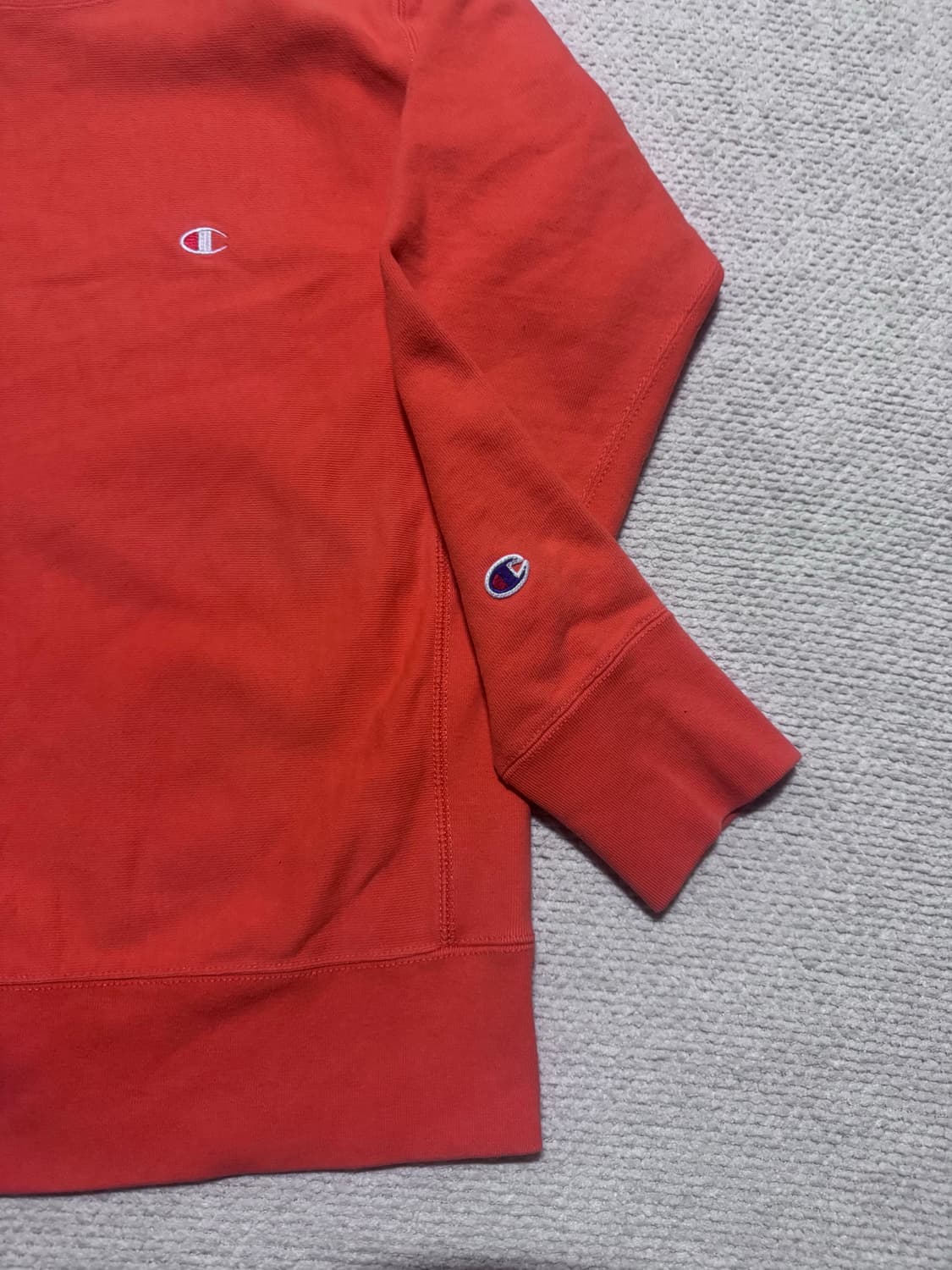 챔피언 리버스위브 오렌지 스웻셔츠 L 상품이미지3