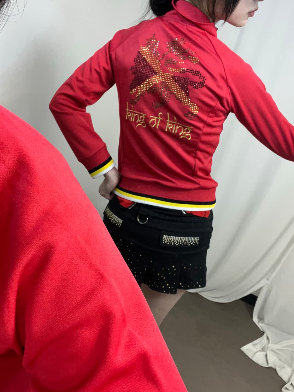 00‘s 레드 큐빅 져지 상품이미지4