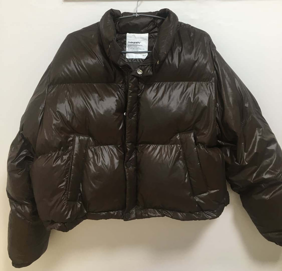 코드그라피 글로시 컬러링 크롭 푸퍼 상품이미지3