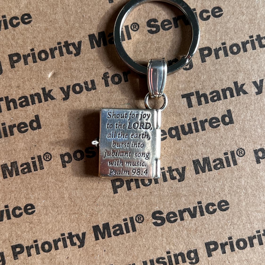 90s vtg Holy Bible Keyring 상품이미지4