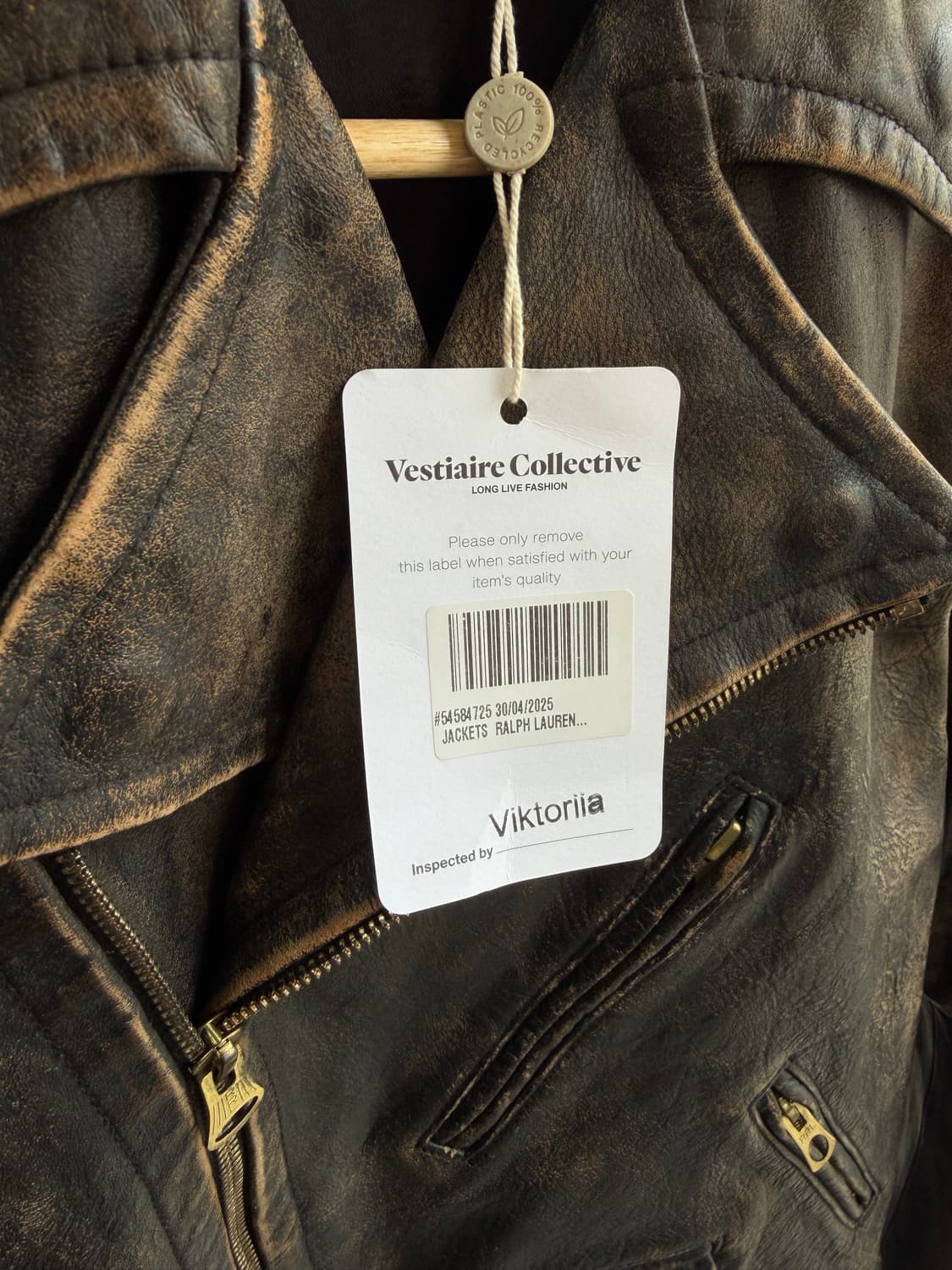 1/ RRL 더블알엘 카우레더 바이커 자켓 상품이미지5