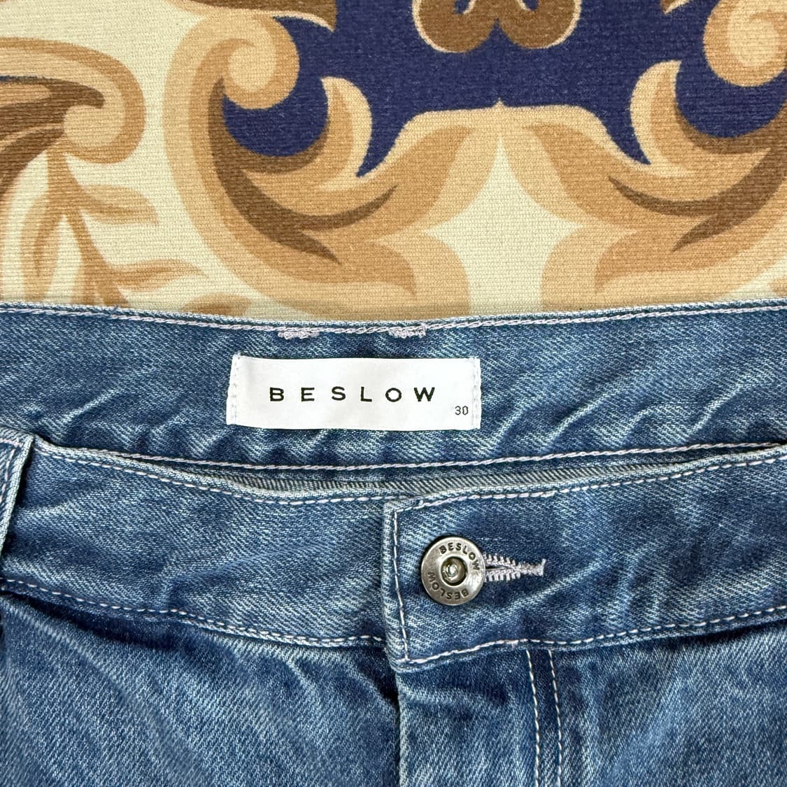 (30)비슬로우 BESLOW 원턱 데님팬츠 상품이미지2