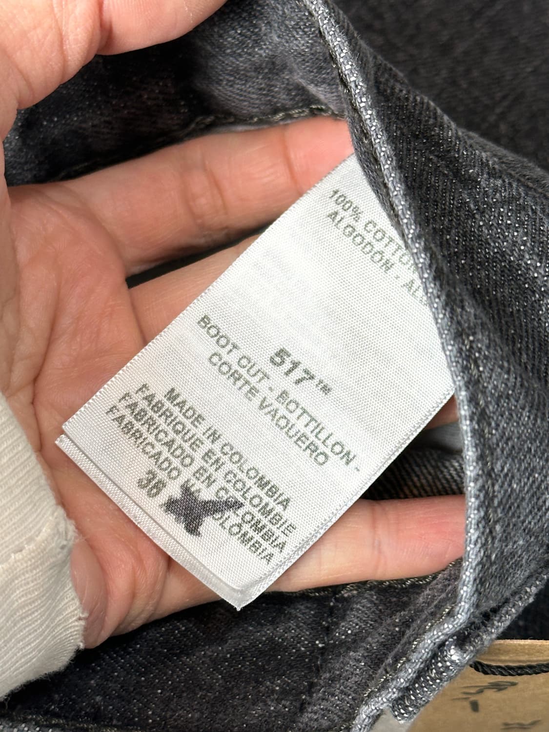 00’s 리바이스 517 블랙 부츠컷 플레어진 상품이미지9