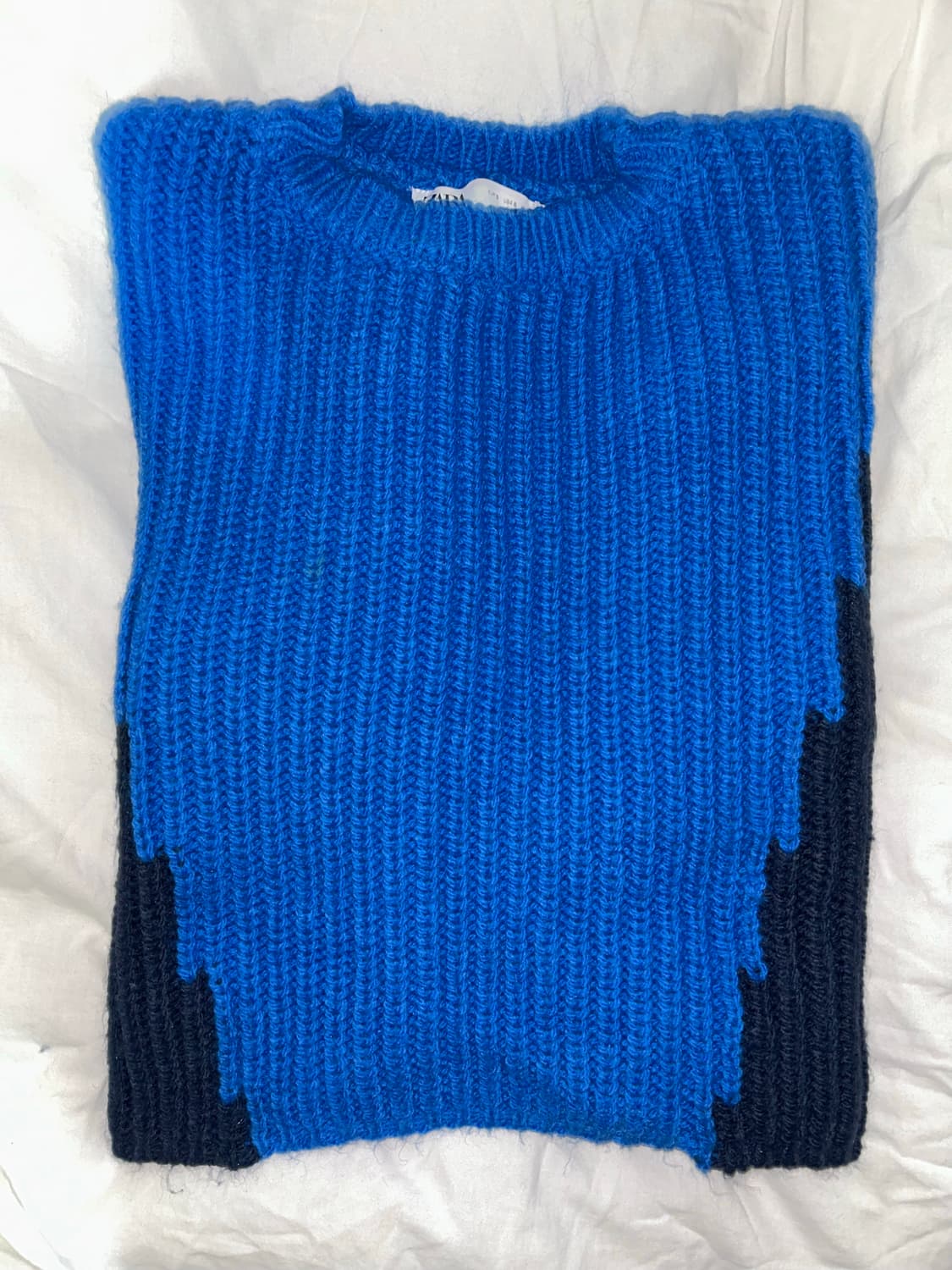 Zara blue cropped knit 상품이미지1