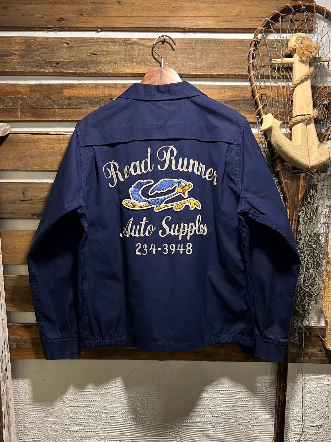 [M]슈가케인 루니툰 로드러너 그래픽 네이비 드리즐러 자켓 상품이미지1