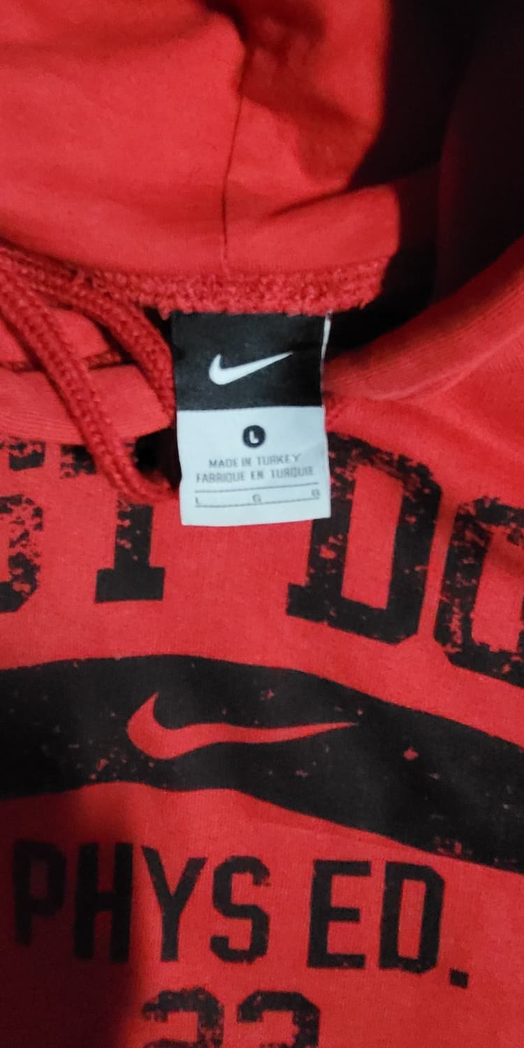 나이키 JUST DO IT 빨간색 후드티 L 상품이미지3