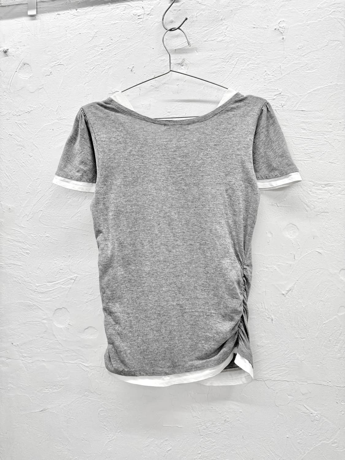 laru 레이어드 셔링 티셔츠 상품이미지4