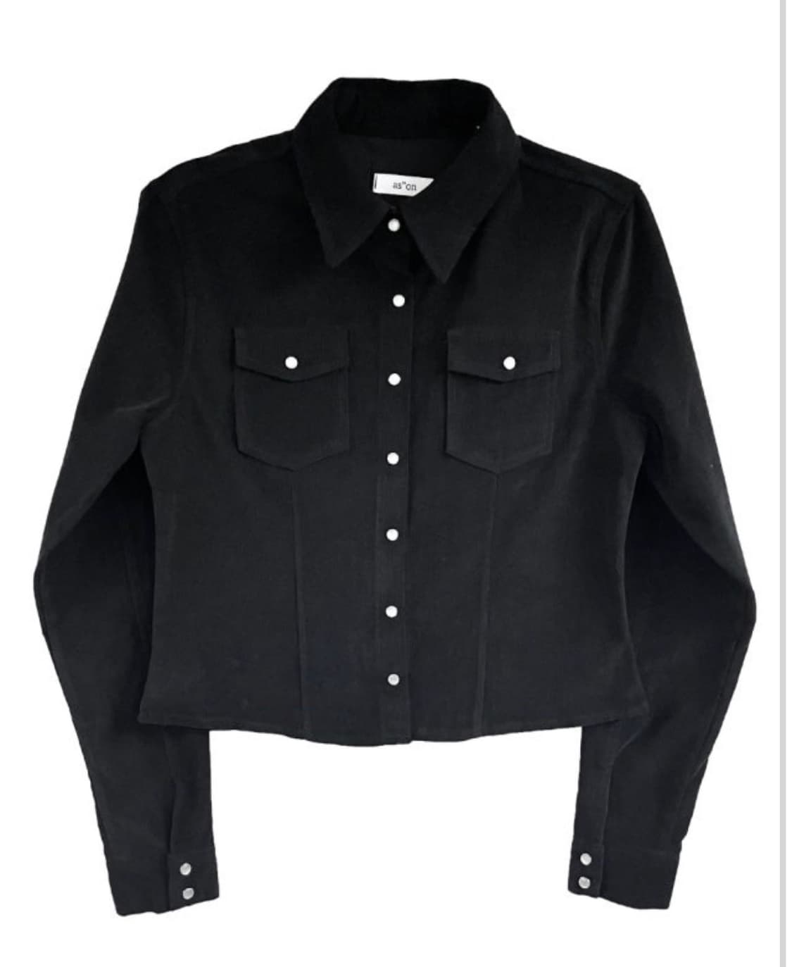 애즈온 제니스 셔츠 블랙 상품이미지2