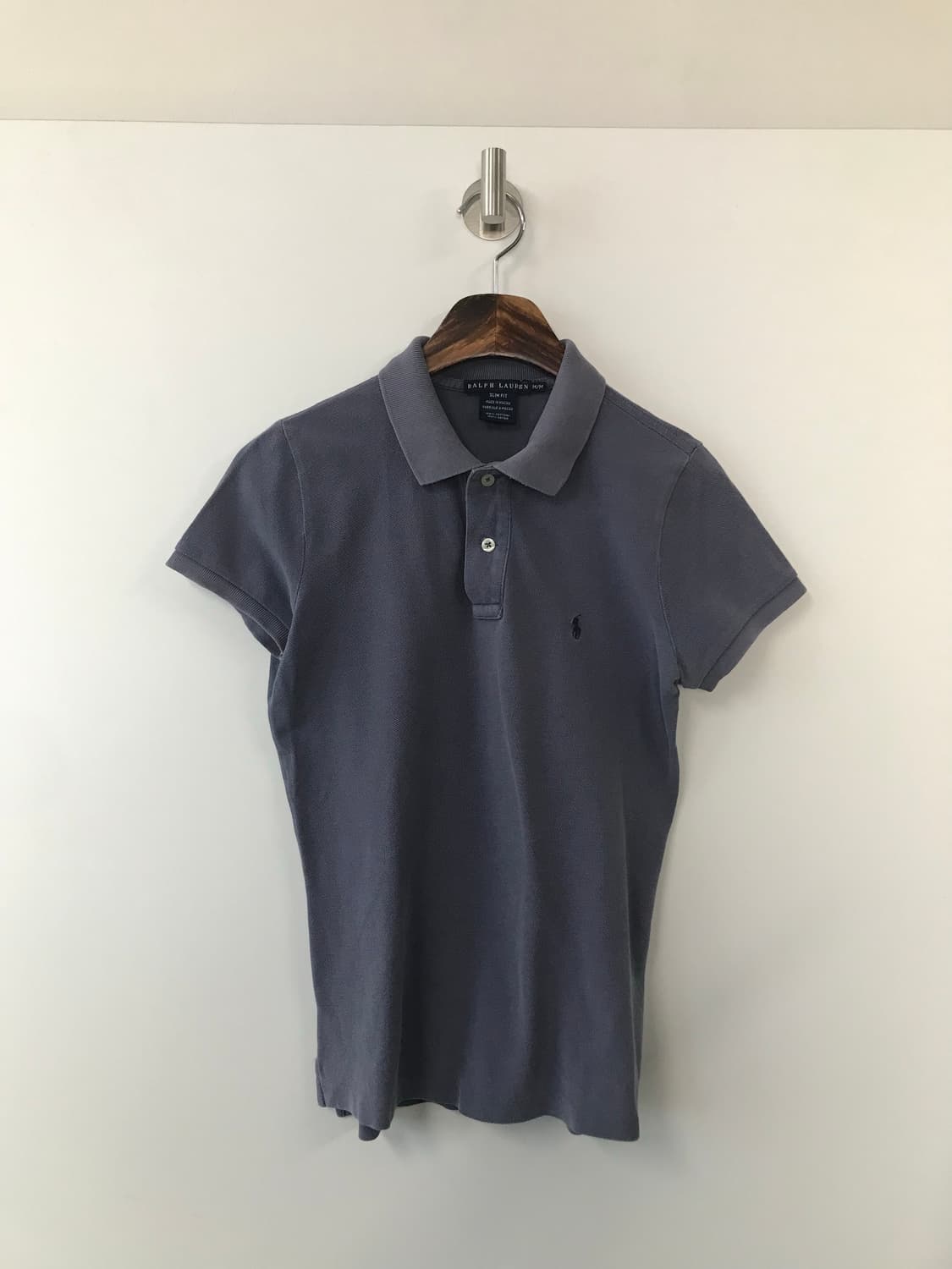폴로 랄프로렌 자수로고 차콜 반팔 피케 티셔츠  상품이미지2