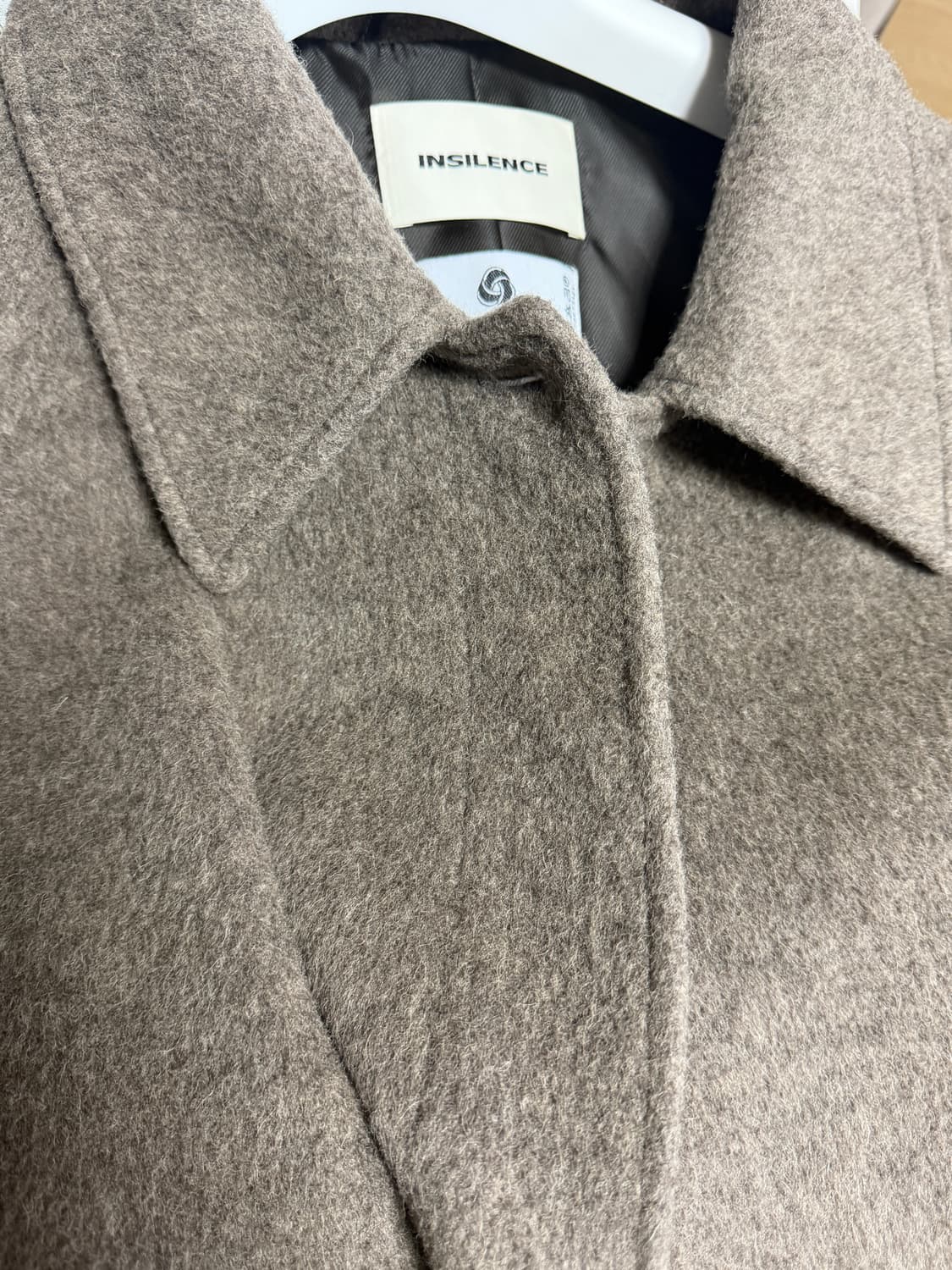 인사일런스 우먼 알파카 코트 브라운 사이즈 M 상품이미지8