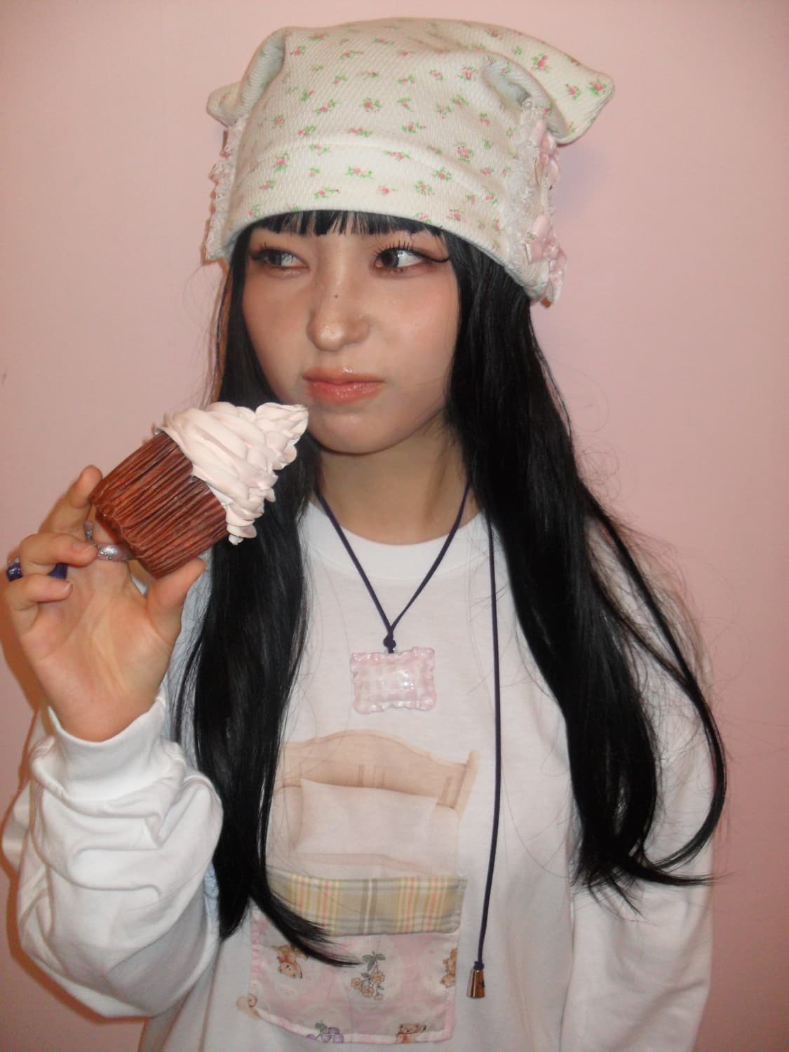 Secret Tooth Pillow Necklace (Pink) 상품이미지4