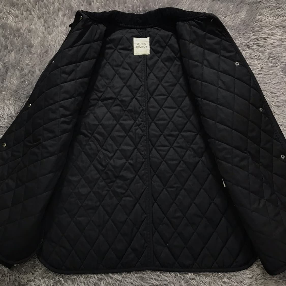 [여성 F, A급] 스튜디오 톰보이 코듀로이 카라 퀼팅 자켓 상품이미지2