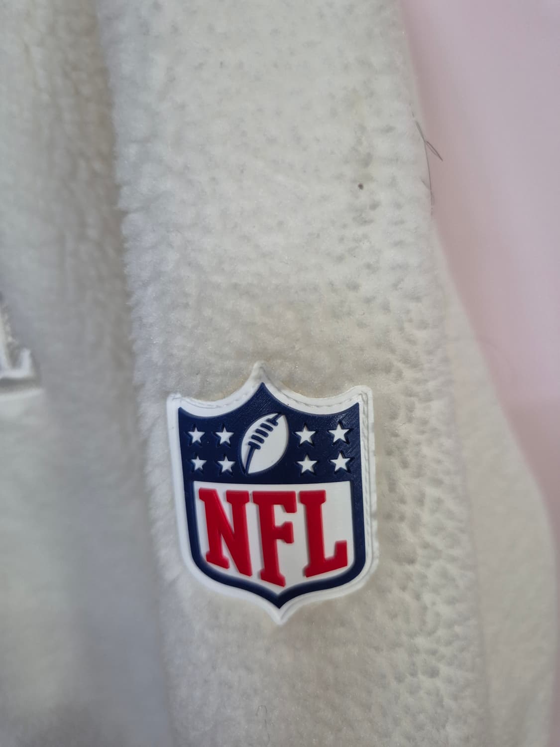 NFL 양털 후리스 후드 집업 아이보리 상품이미지4