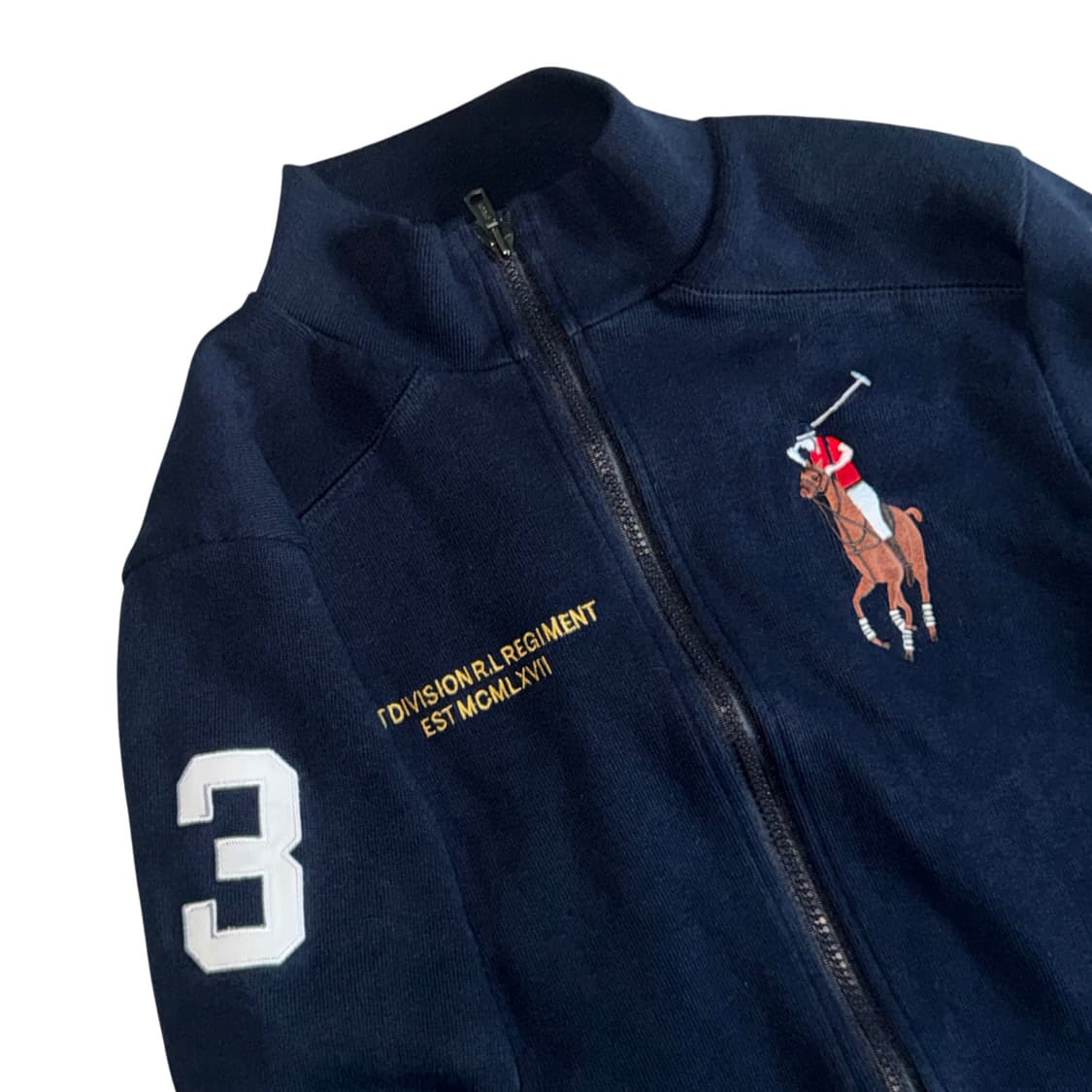 폴로 빅포니 네이비 니트집업 상품이미지1