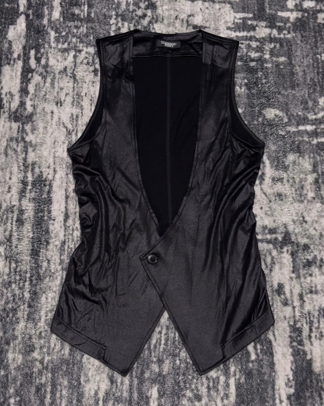 {Tornado Mart} Coating Asymmetric Vest   상품이미지2