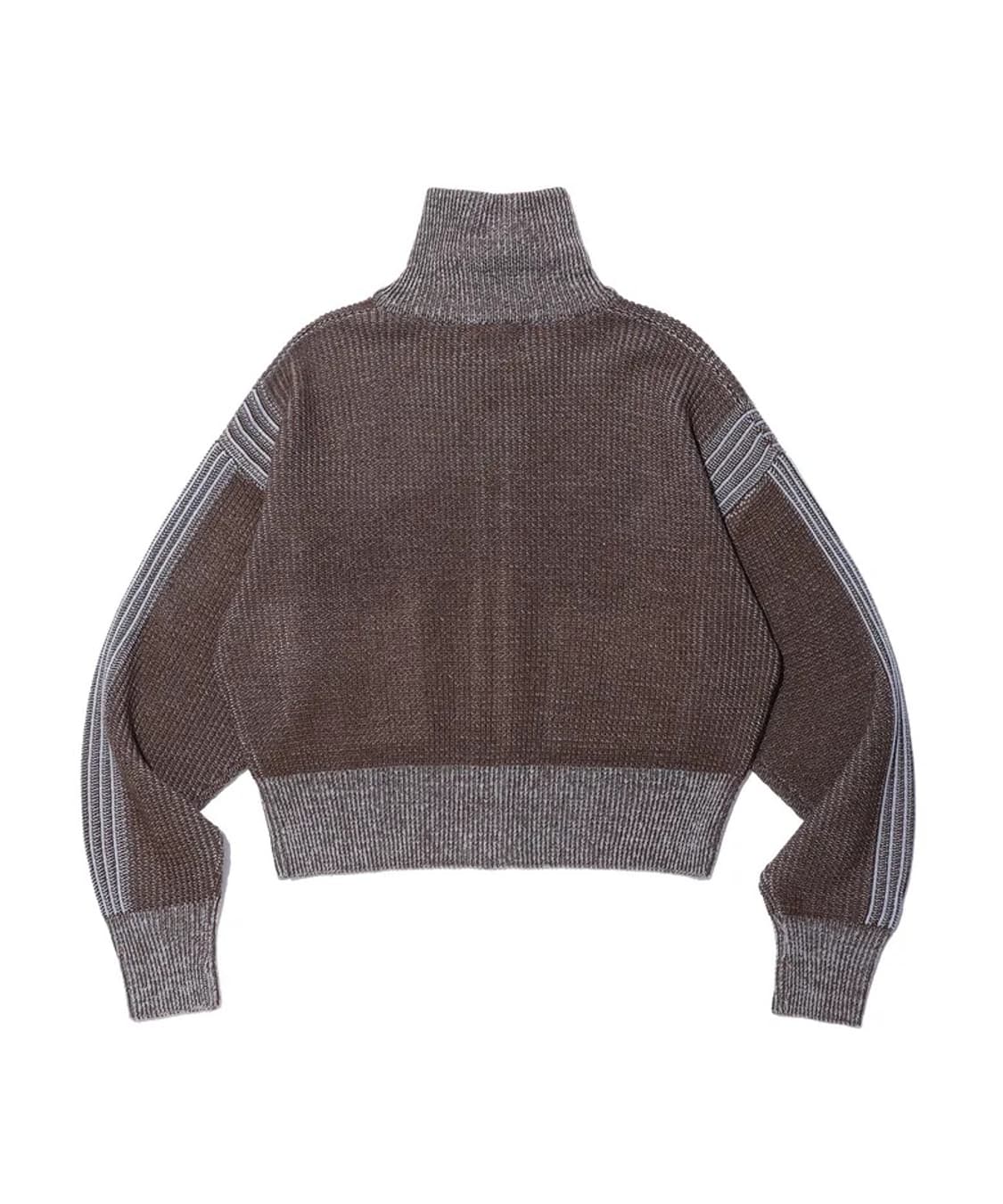 크리틱 하이넥 니트집업 브라운 상품이미지2