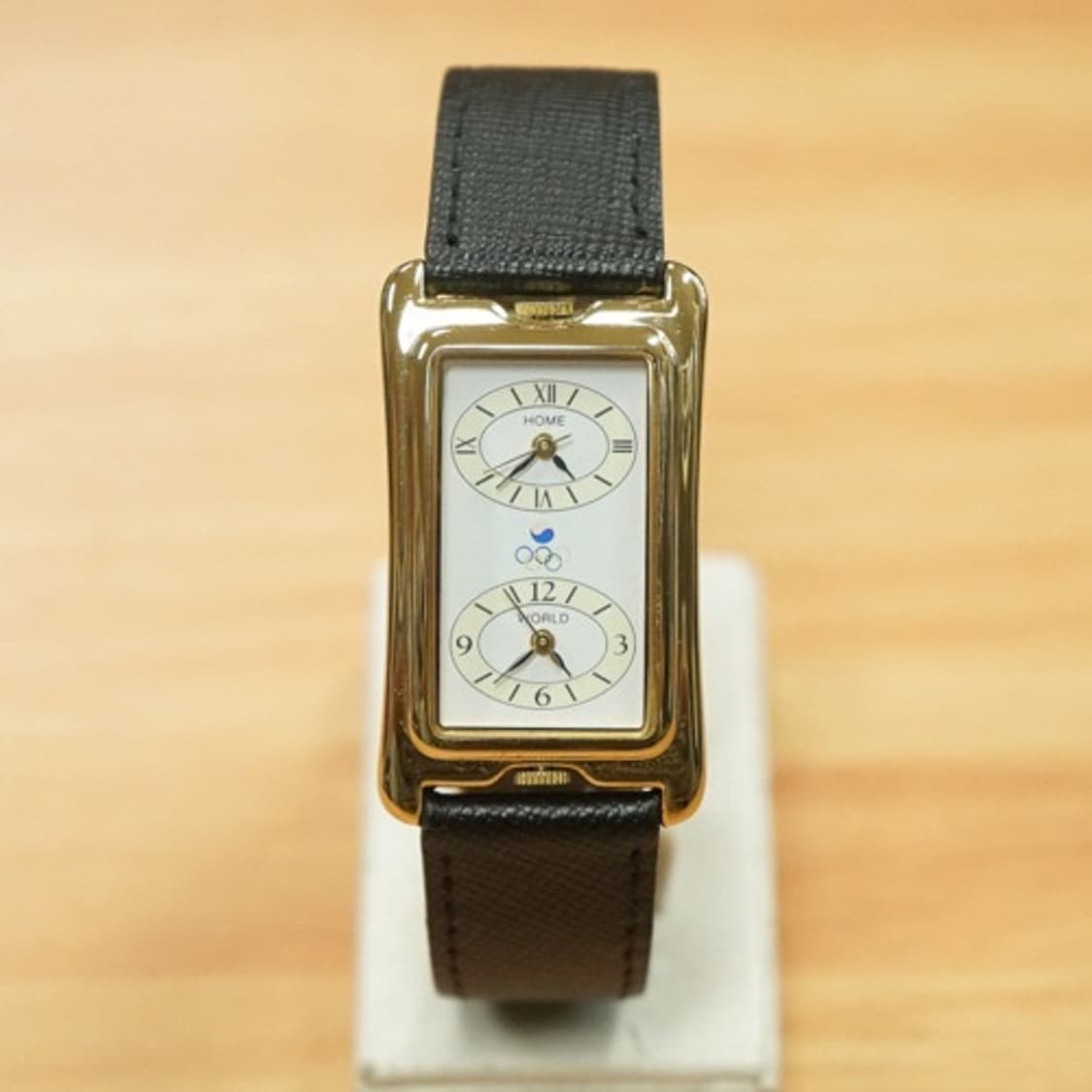 88 서울 올림픽 듀얼 타임 금장 쿼츠 시계 상품이미지1