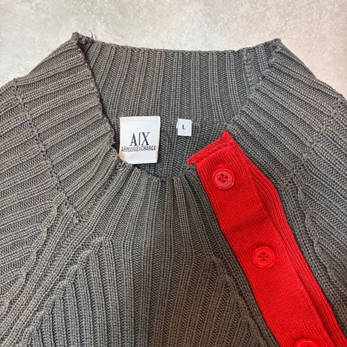 00s 아르마니 익스체인지 사선 니트 상품이미지2