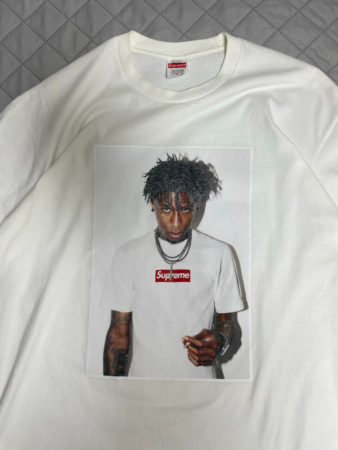 슈프림 NBA 영보이 반팔 티셔츠 화이트 상품이미지2