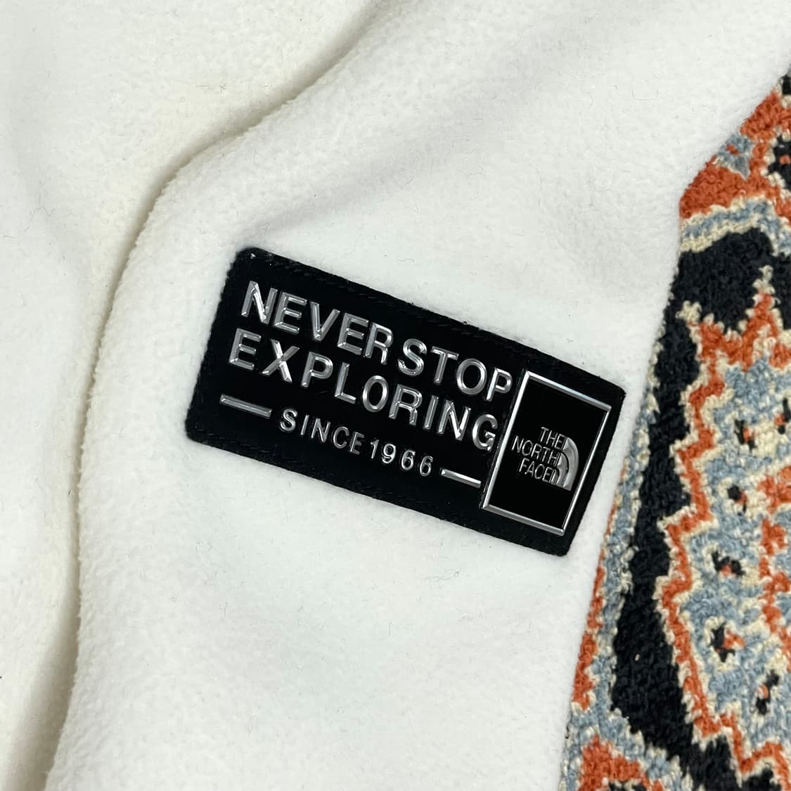 노스페이스 화이트 밍크 기모 플리스 자켓 남성S 상품이미지4