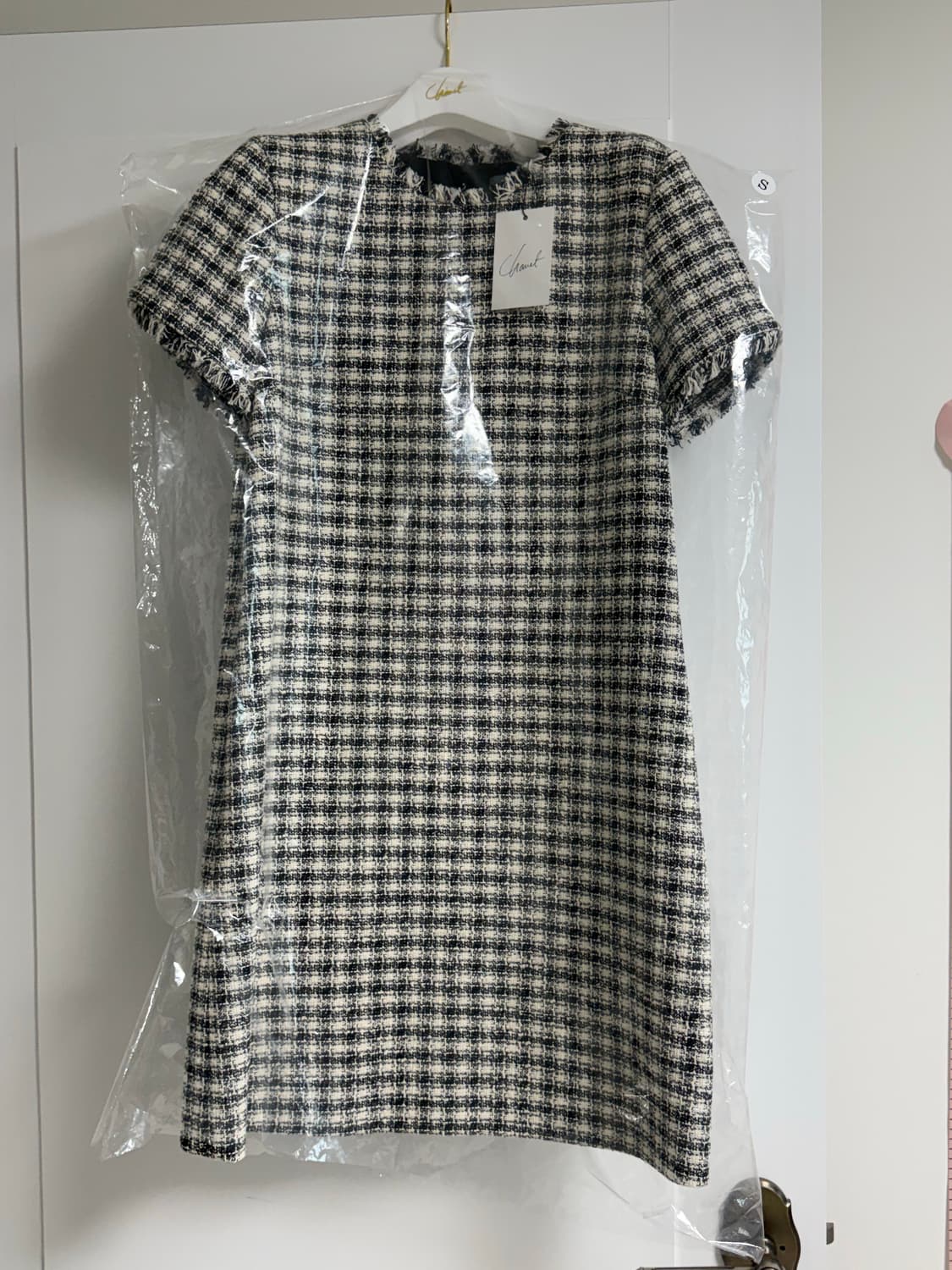 Chauet 쇼에 까멜리아 트위드 원피스 S 상품이미지1