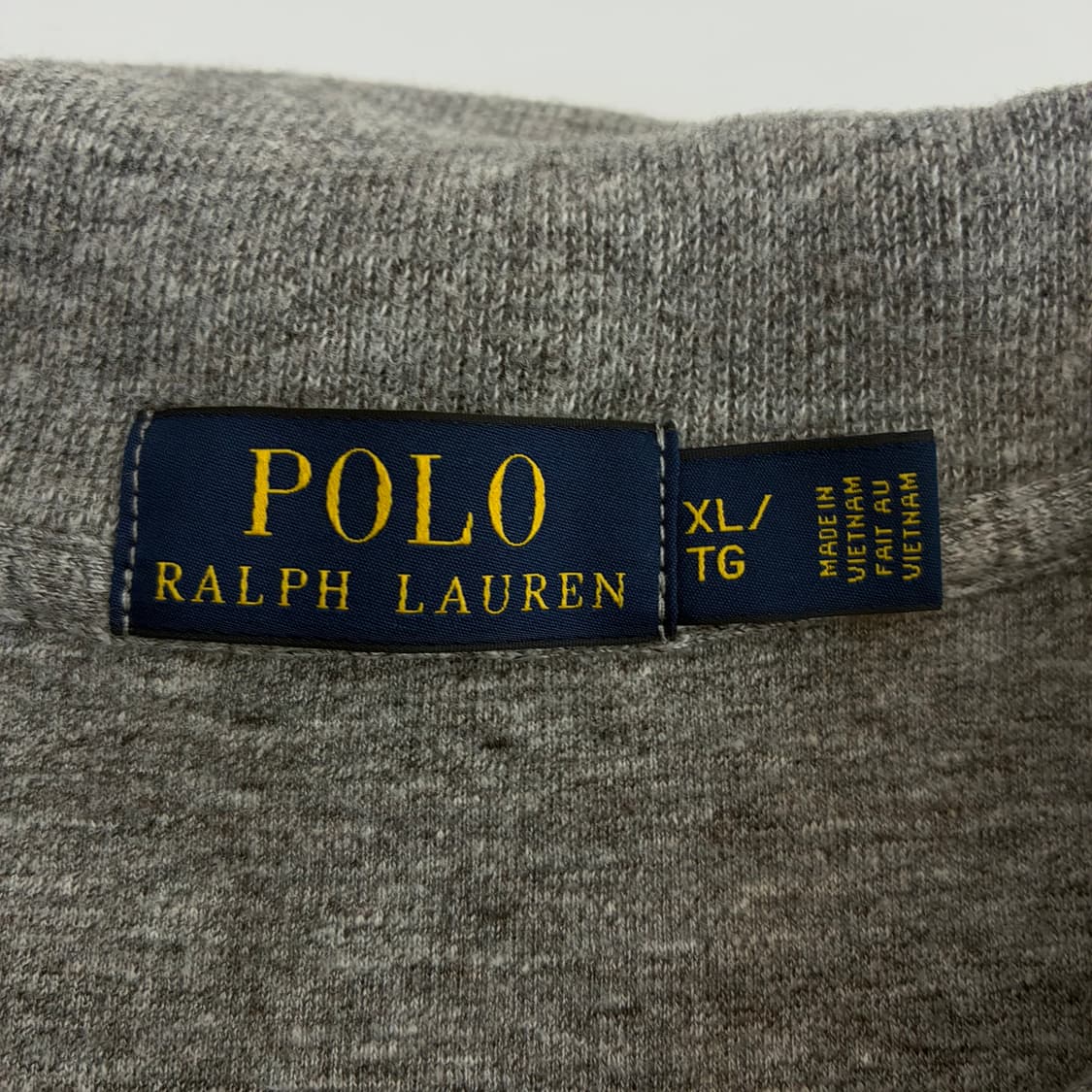 Polo  폴로 랄프로렌 자수 코튼 그레이 반집업 니트   상품이미지4