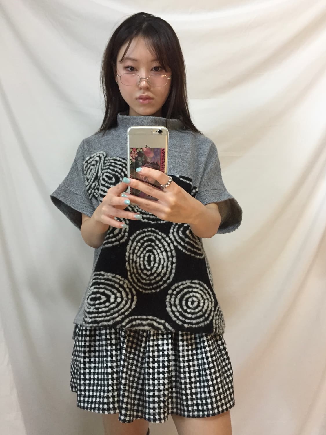 반팔 니트 탑 상품이미지2