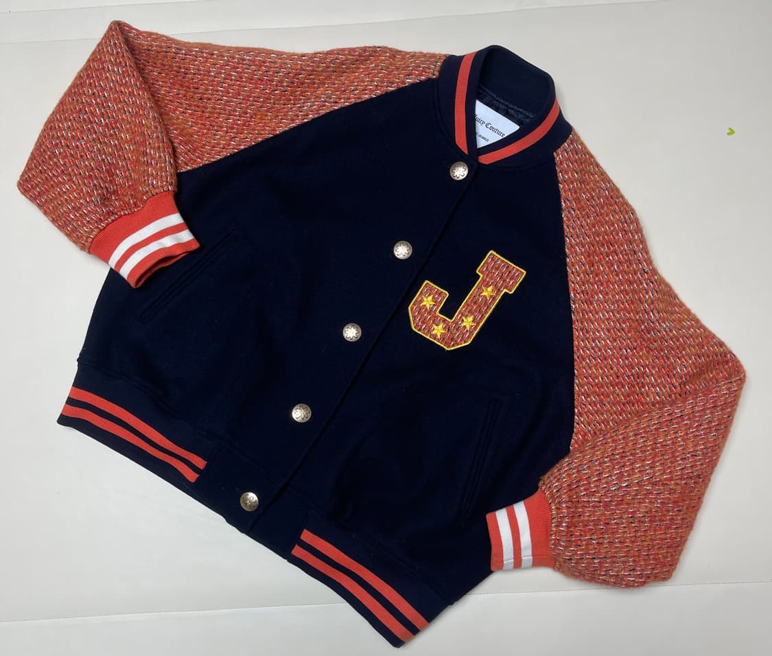 쥬시 꾸뛰르 트위드 바시티 자켓 상품이미지1