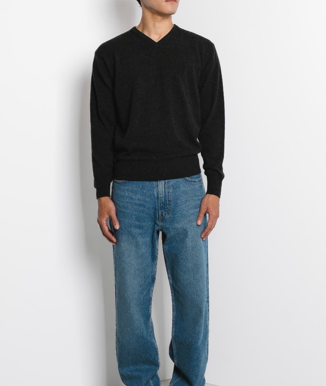 스테디에브리웨어/스탠다드 울 브이 넥 니트 (차콜) /3사이즈 상품이미지2