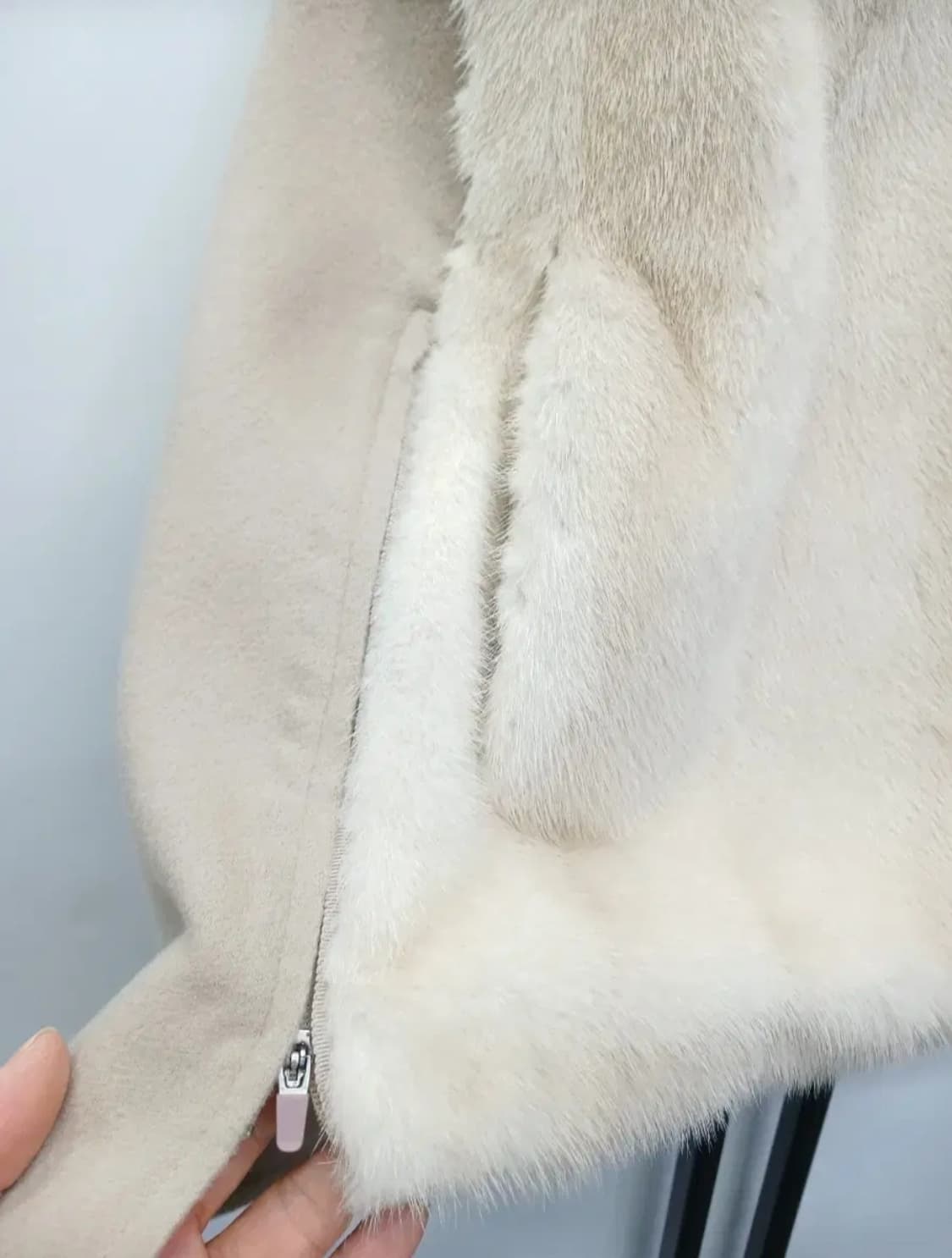 타임 밍크배색조끼 55 66 상품이미지5