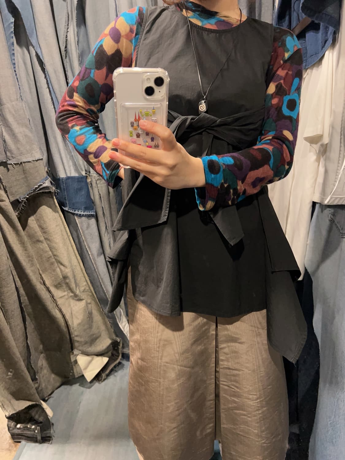 44-55 ) MARELLA Wrap Panel Blouse 상품이미지3