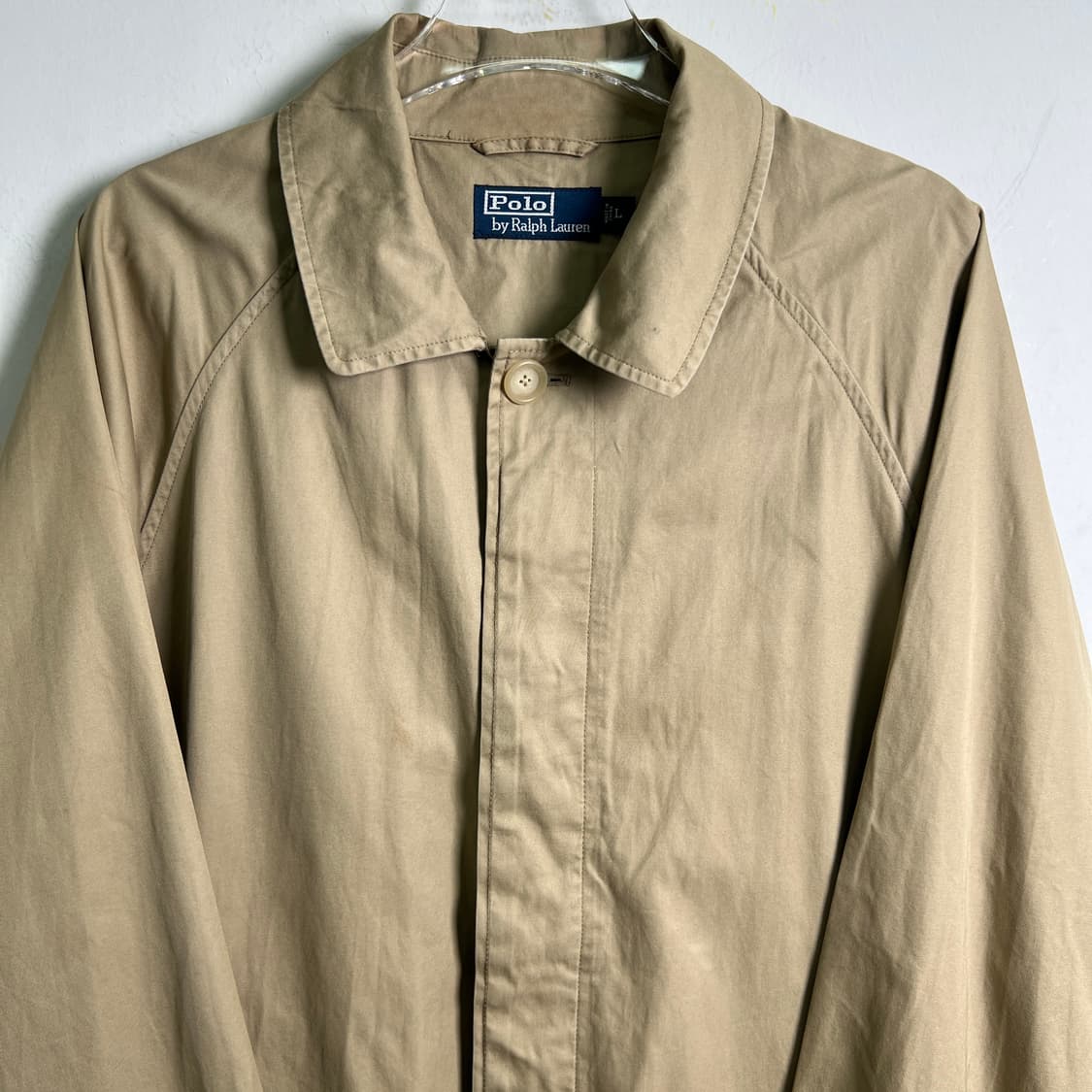 폴로 랄프로렌 베이지 발마칸 코트 L 상품이미지4