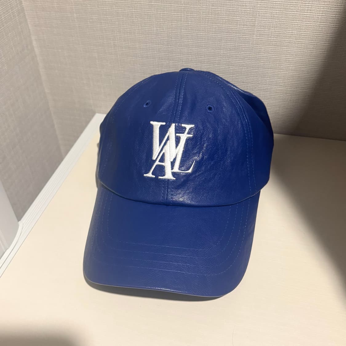 (s) 우알롱 레더 볼캡 블루 상품이미지1