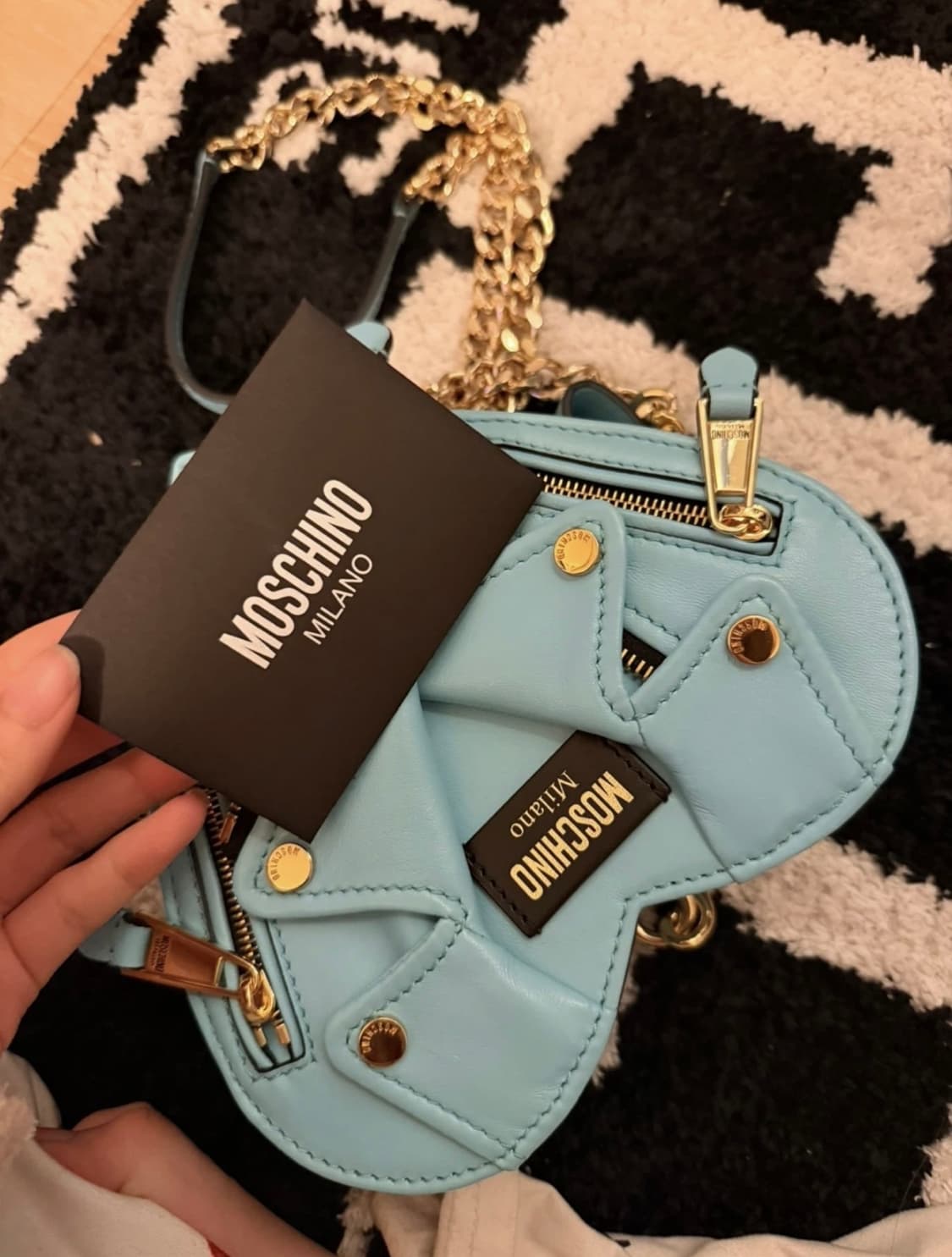 모스키노 바이크백 스카이블루 색상 상품이미지1