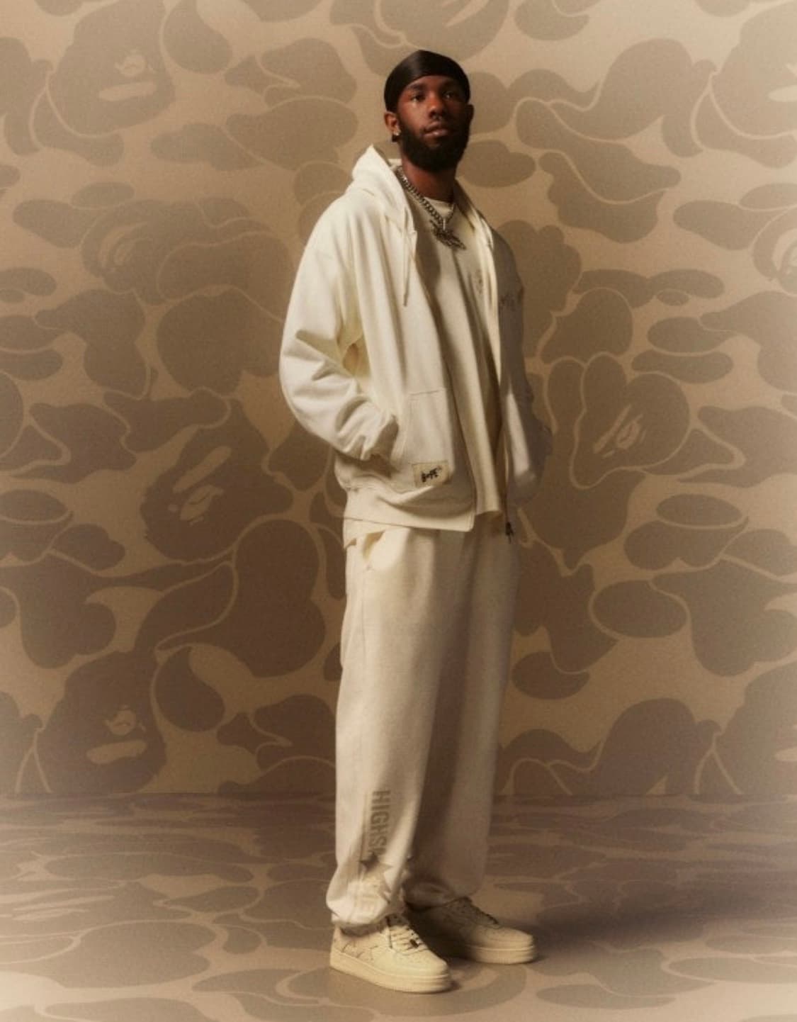 베이프 X 하이스노바이어티 스웻 팬츠 M  상품이미지7