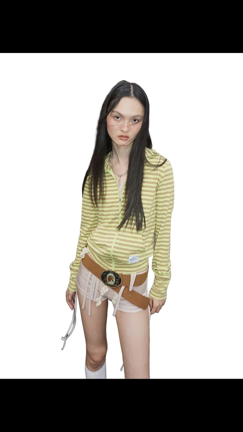 SCULPTOR 스컬프터 스트라이프 져지 라임 S size 상품이미지1