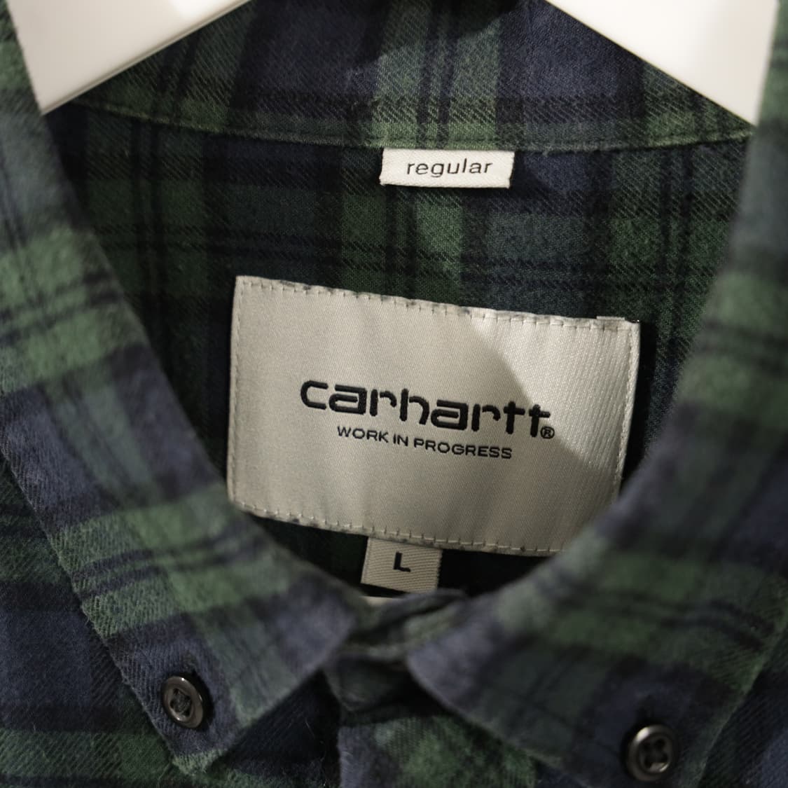 칼하트 WIP 코튼 플란넬 체크 셔츠 상품이미지6