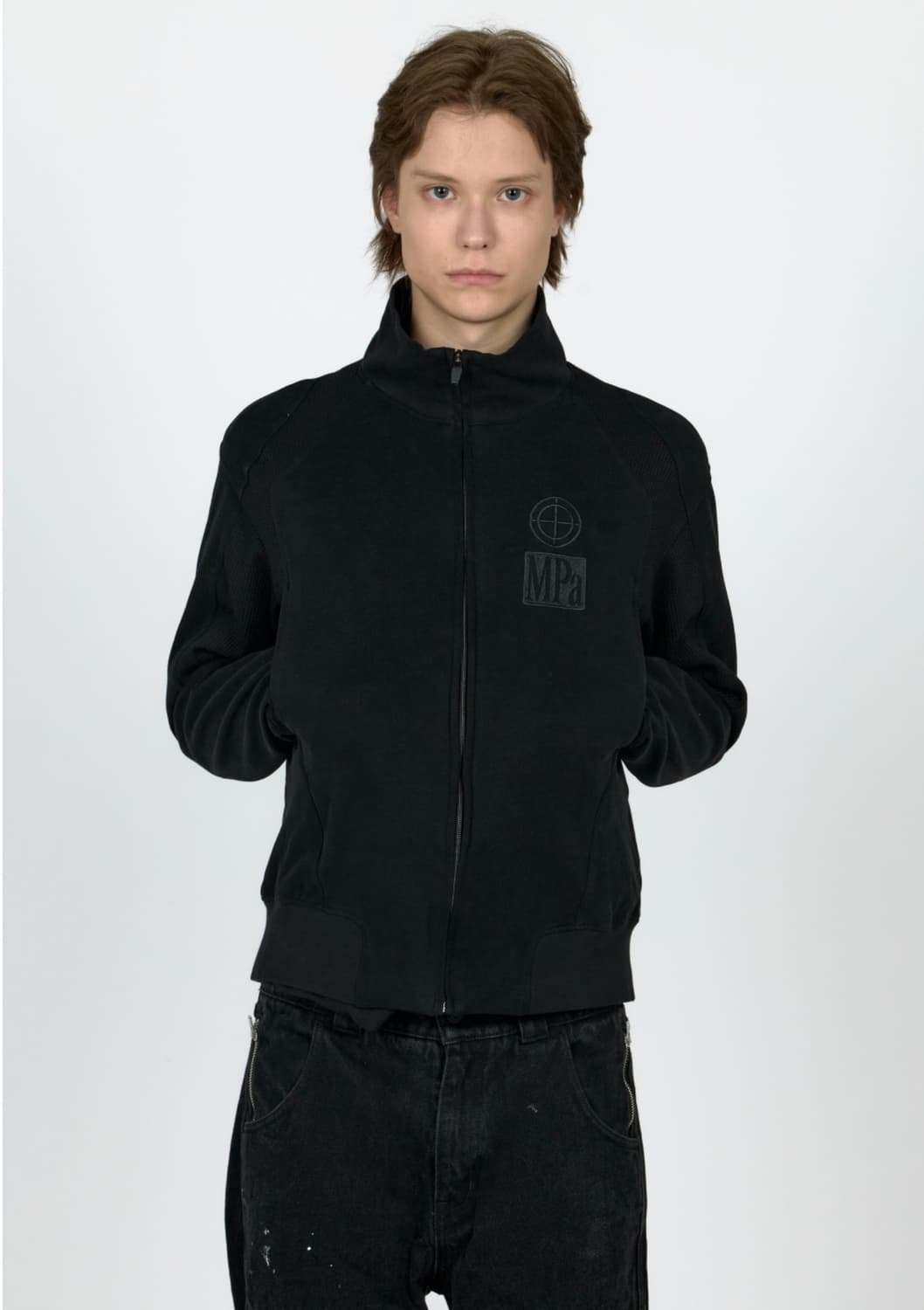 MPa CONTRAST ZIPPED JACKET (BLACK) M 상품이미지1