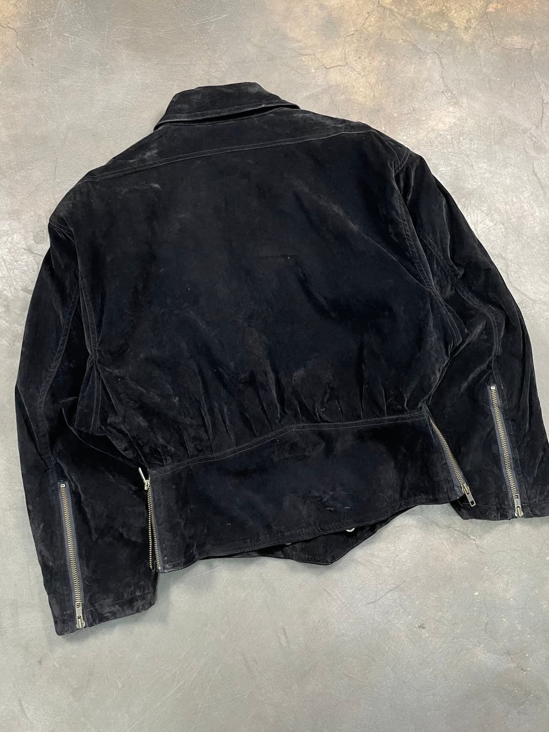 빈티지 벨벳 바이커 자켓 상품이미지7