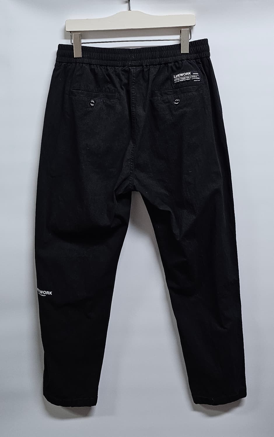 라이프워크 블랙 스웻팬츠 L 상품이미지2